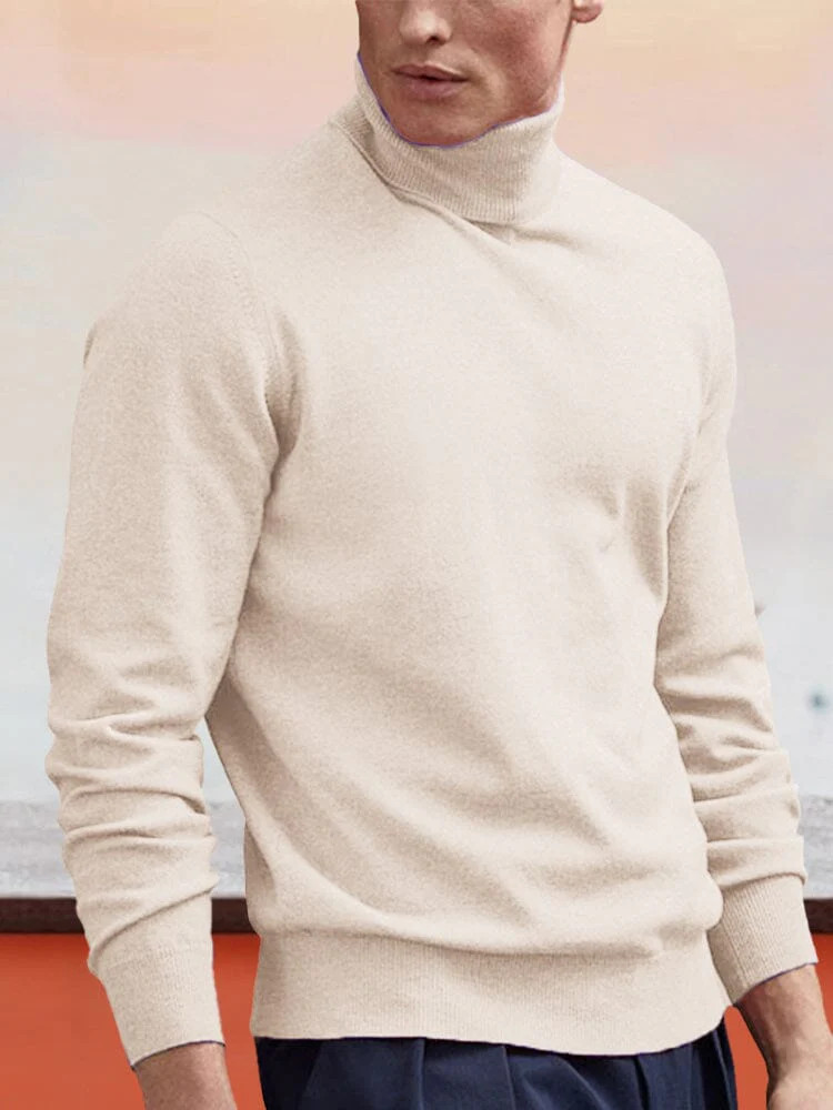 wool turtleneck bottoming sweater | Coofandy