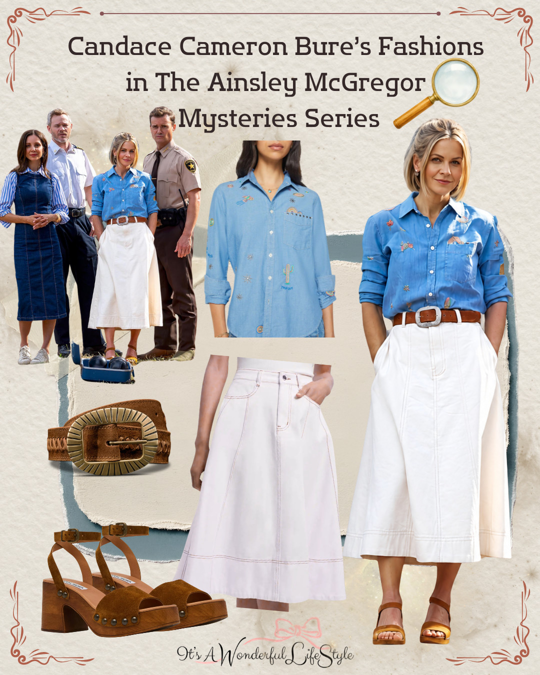 A little mystery, a lot of style! 🔎 Sharing Candace Cameron Bure’s latest fashions from the upcoming The Ainsley McGregor Mysteries series on Great American Family

#ainsleymcgregormysteries #candacecameronbure #greatamericanfamily 

 