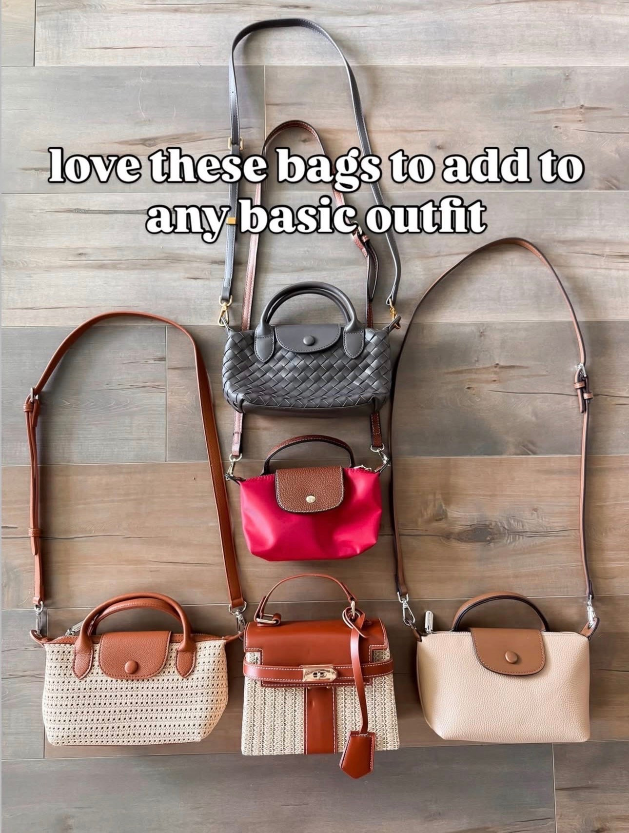 Amazon fashion Amazon finds look for less longchamp bags and Kelly rattan bag
