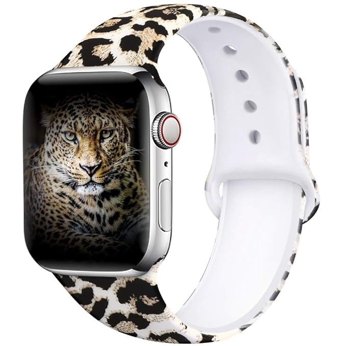 EXCHAR Compatible with Apple Watch Band 42mm Series 3/2/1 44mm Series 4 Fadeless Pattern Printed ... | Amazon (US)