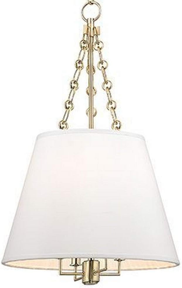 Hudson Valley Lighting 6415-AGB Burdett - Four Light Pendant, Finish Color: Aged Brass | Amazon (US)