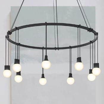 Suspenders 24" LED Single Ring Chandelier | Lumens