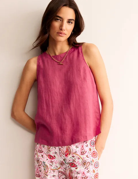 Linen Sleeveless Shell Top | Boden (US)