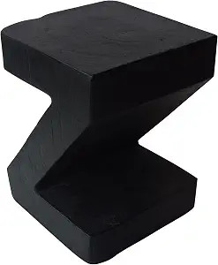 Christopher Knight Home Ligia Light-Weight Concrete Accent Table, Black | Amazon (US)