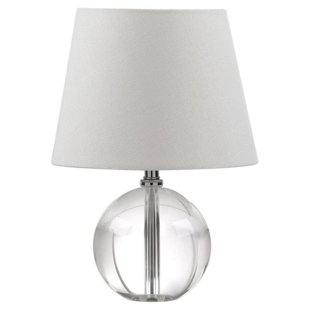 Safavieh Mable 14 in. H Crystal Globe Table Lamp, Clear/White Shade - Walmart.com | Walmart (US)