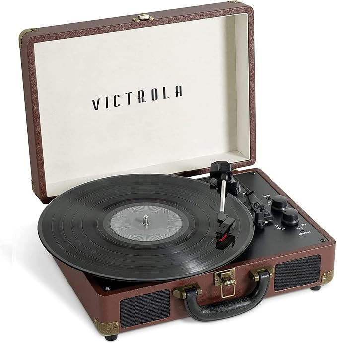 Victrola Journey Bluetooth Portable Suitcase Record Player – with Built-in Speakers, 3 Speed Vi... | Amazon (US)
