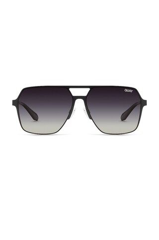 Quay Backstage Pass Sunglasses in Black from Revolve.com | Revolve Clothing (Global)
