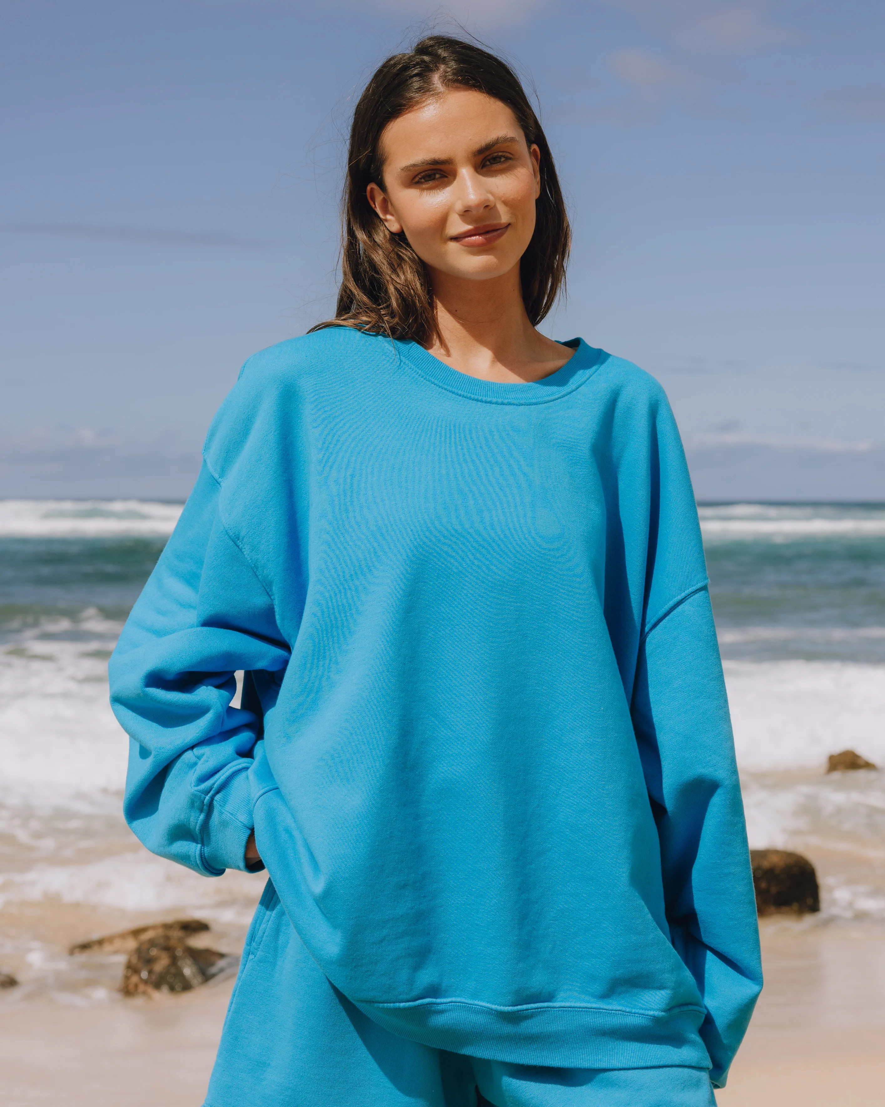 Unisex Oversized Crew - Tide | Daily Drills LLC