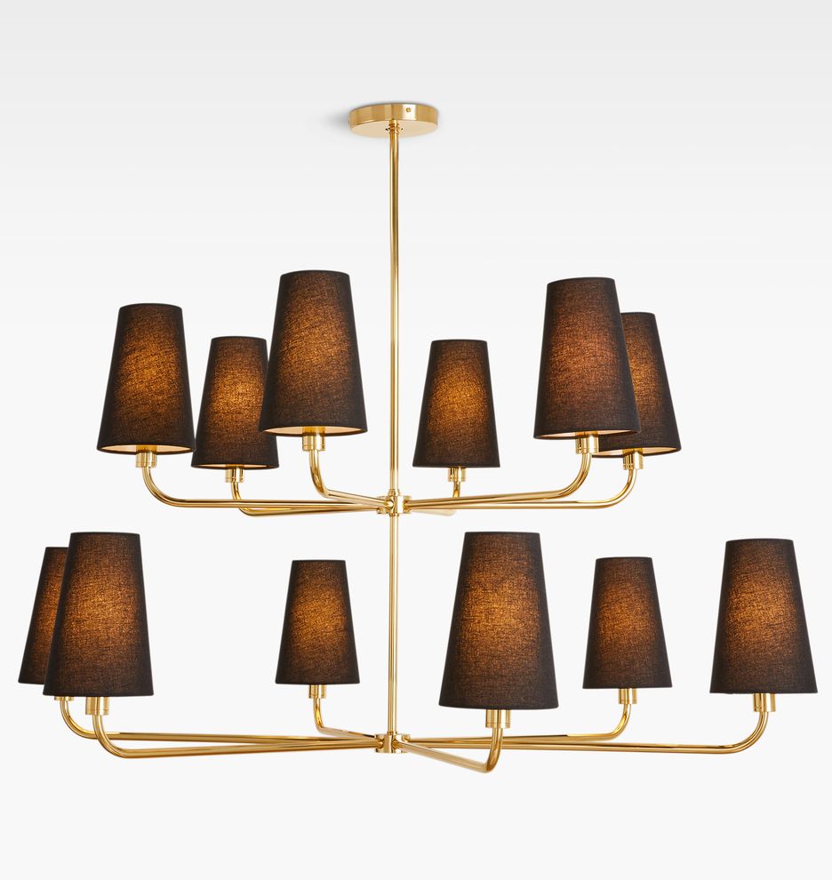 Ansel 12-Light 2-Tier Chandelier
 | Rejuvenation | Rejuvenation