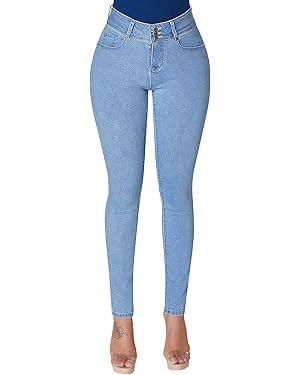 roswear Womens High Waisted Skinny Stretch Butt Lifting Jeans | Amazon (US)
