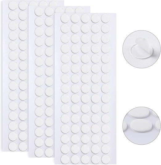 JANYUN Double Sided Sticky Dots Stickers Removable Round Putty Clear Sticky Tack No Trace Sticky ... | Amazon (US)