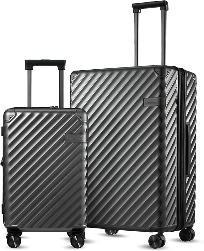 LUGGEX PC Carry On Luggage Sets 2 Piece - Hard Case Suitcase Sets - 4 Reinforced Corners & All Ex... | Amazon (US)