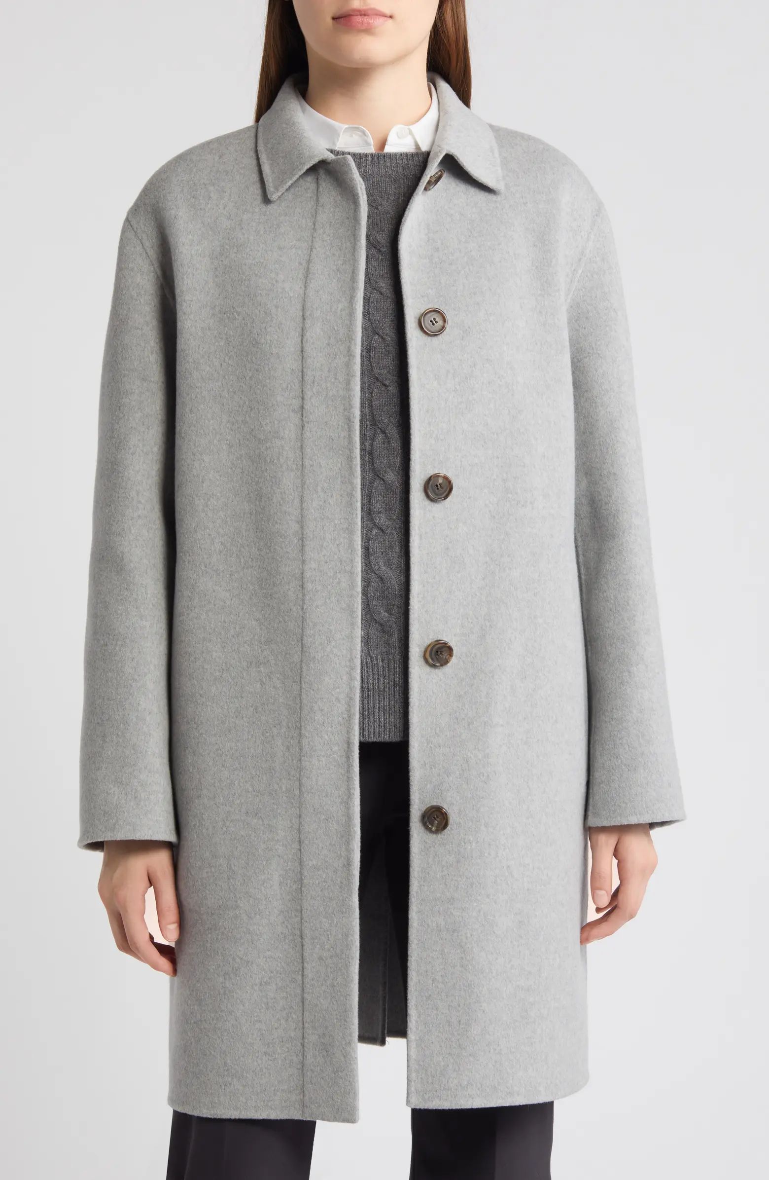 Theory Wool & Cashmere Car Coat | Nordstrom | Nordstrom