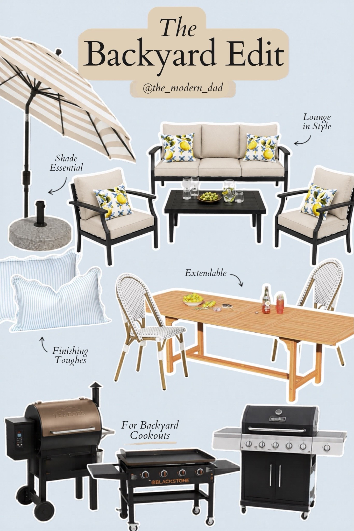 Patio season is here and that’s where you’ll find me all summer long. 

Sharing my favorite backyard items for hosting, lounging, cookouts, and family time. 


Outdoor Furniture, Hosting Essentials, Backyard Edit, Summer Home Finds

#LTKHome #LTKSeasonal #LTKdayinmylife