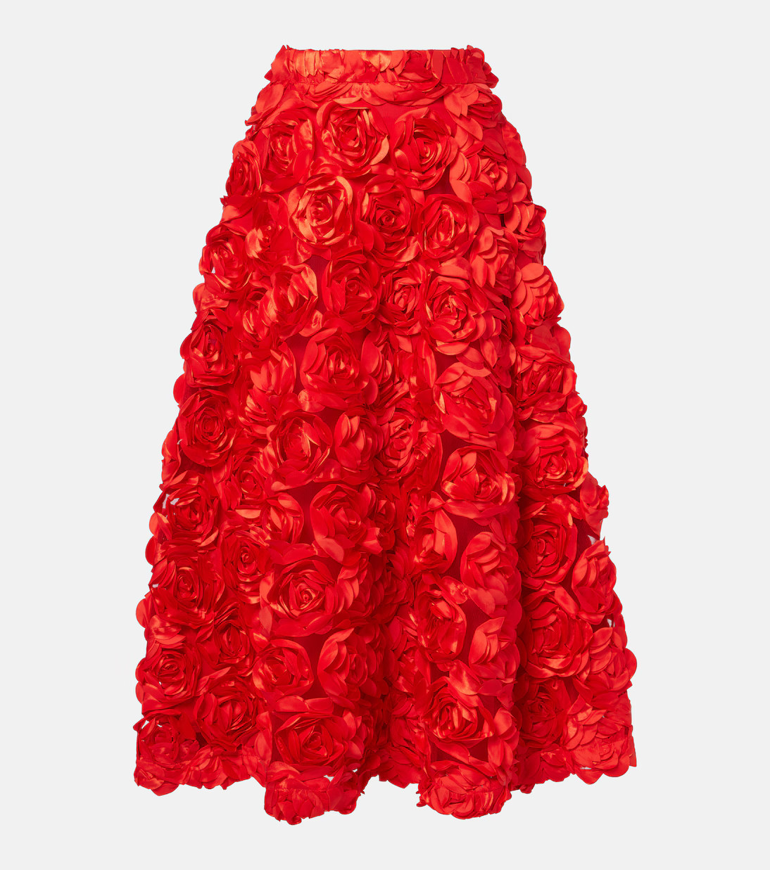 Floral-appliqué tulle midi skirt | Mytheresa (US/CA)