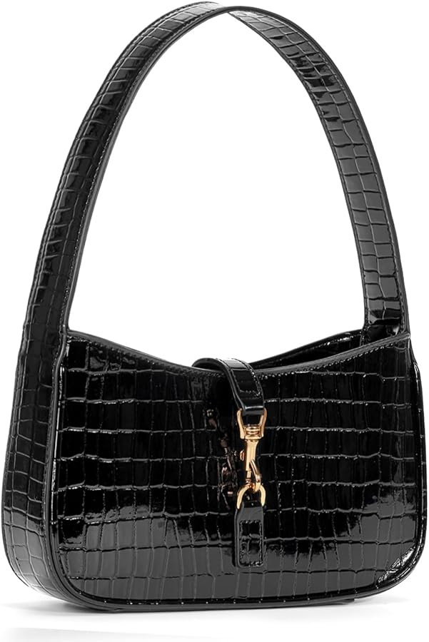 JQWSVE Shoulder Bags for Women Burgundy Purse Trendy Small Handbag Faux Leather Shoulder Purse Ev... | Amazon (US)