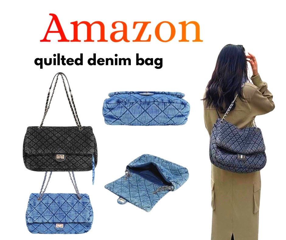Vintage Style quilted oversized denim handbag.

#LTKvlog #LTKOver40 #LTKU