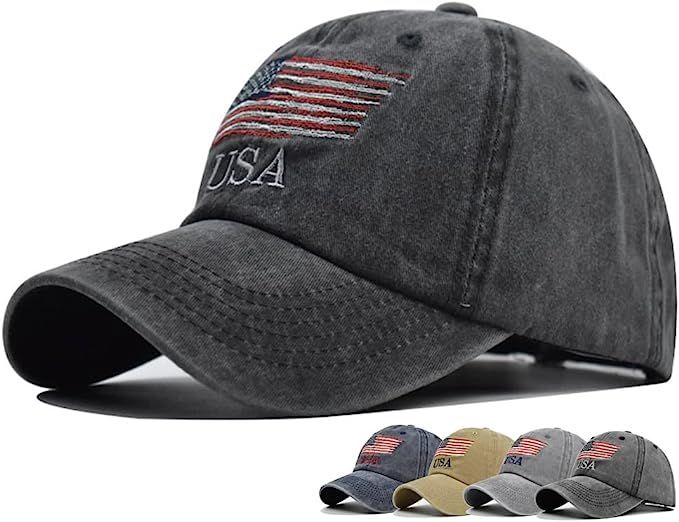 Junong American Flag USA Hat for Aldult Men Women | Amazon (US)