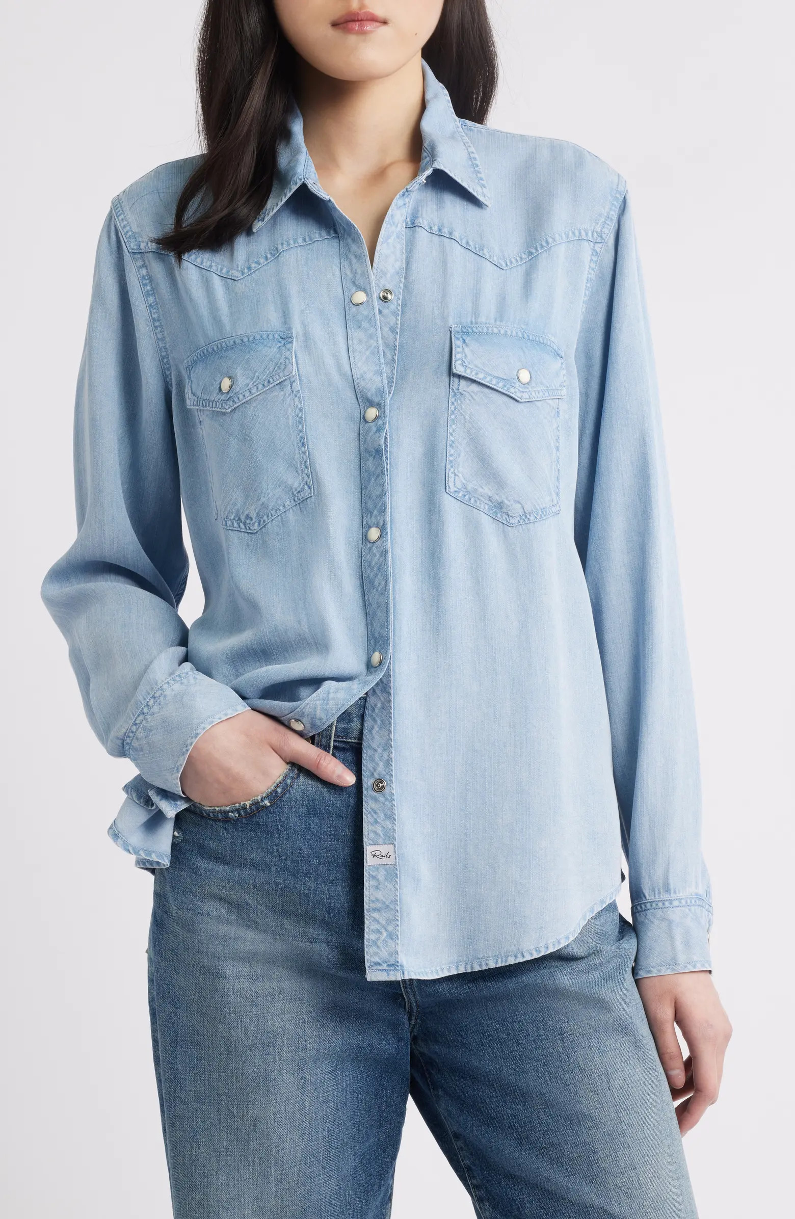 Rails Remi Denim Button-Up Shirt | Nordstrom | Nordstrom