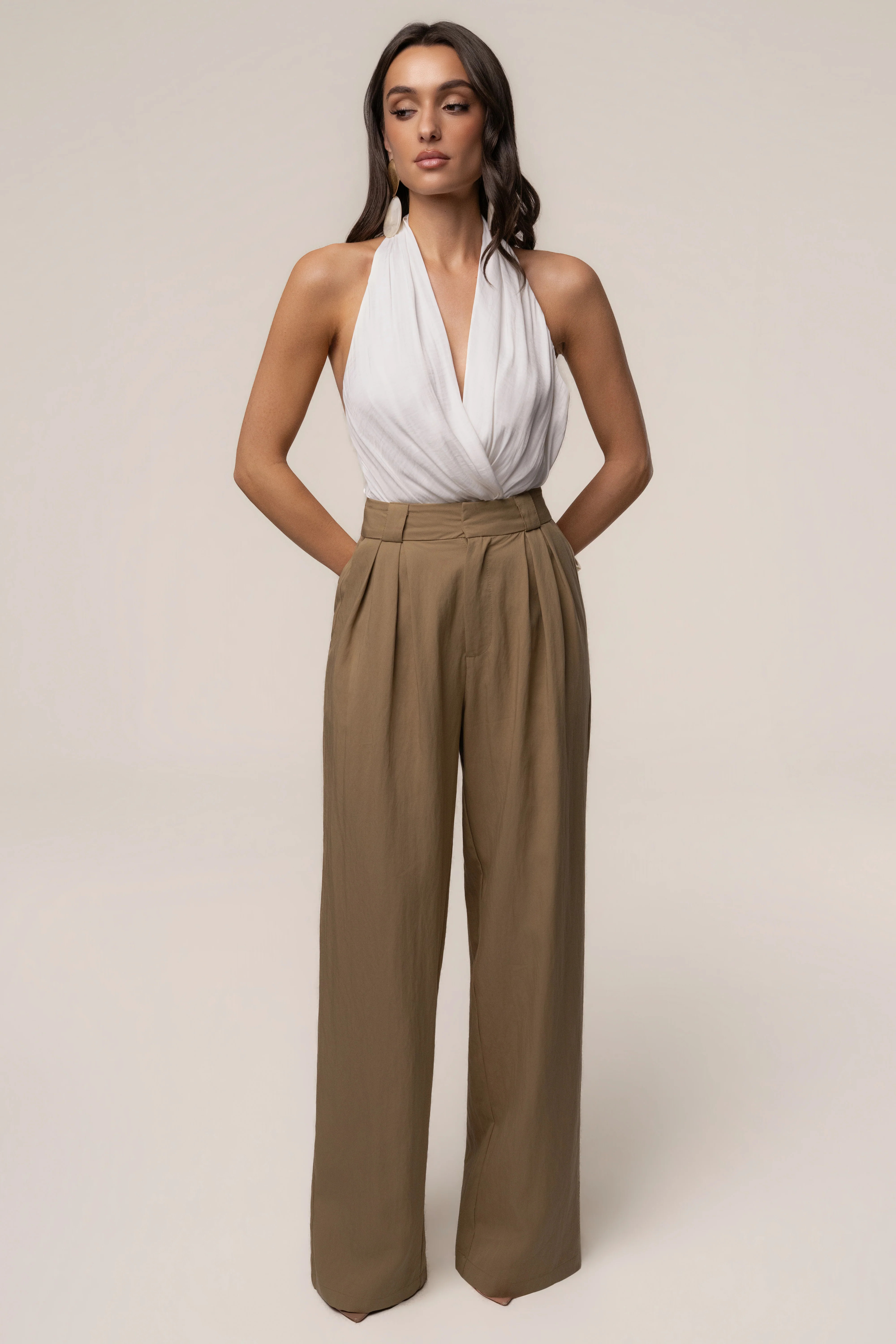 Olive Stay Ready Trouser | JLUXLABEL US