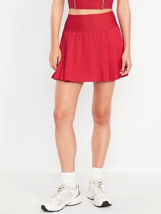 Extra High-Waisted StretchTech Pleated Skort | Old Navy (US)