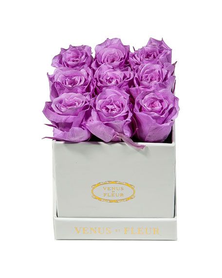 Venus ET Fleur Classic Mini Square Rose Box | Neiman Marcus