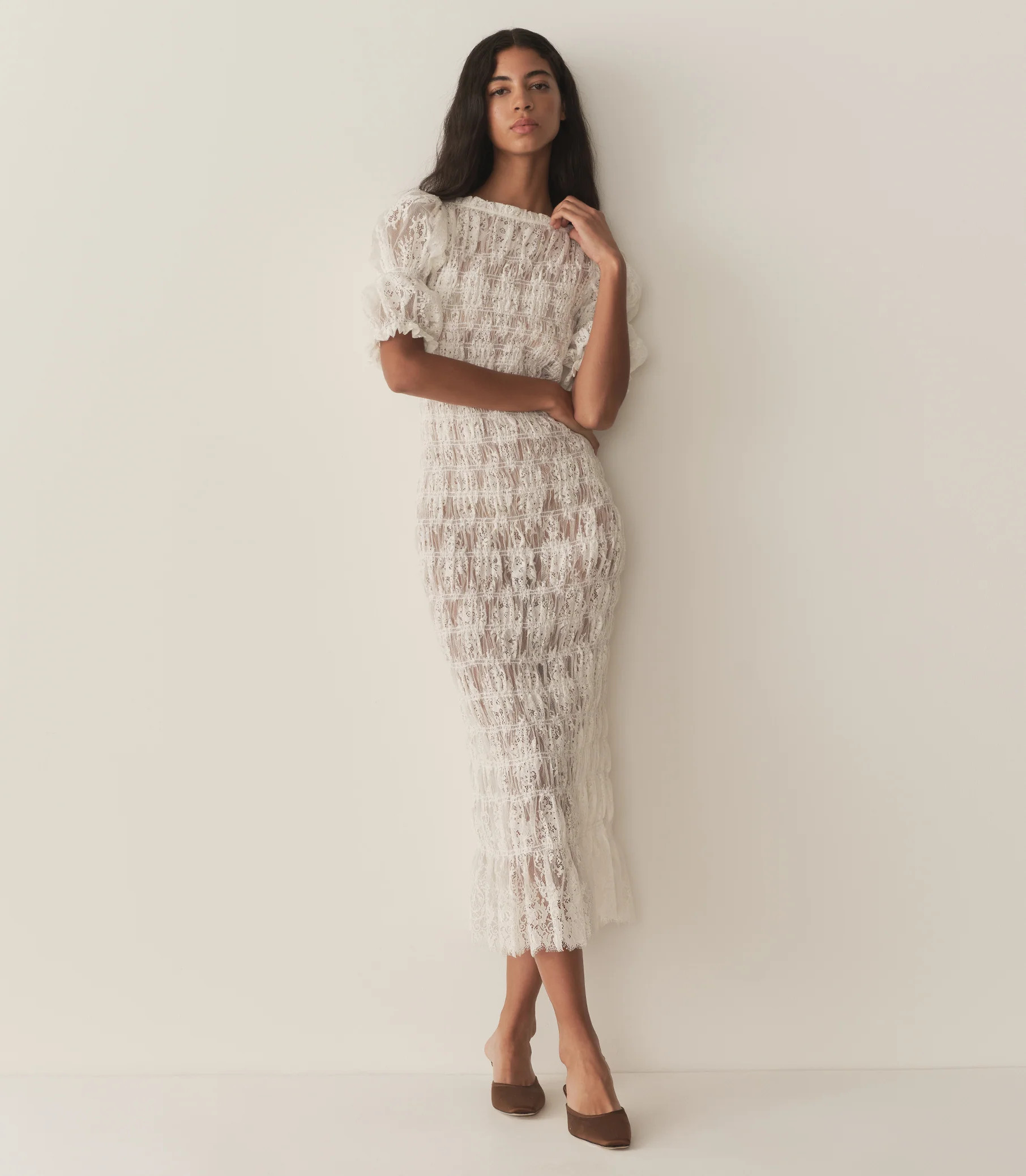 Raquella Dress - Salt Lace | DÔEN | DOEN