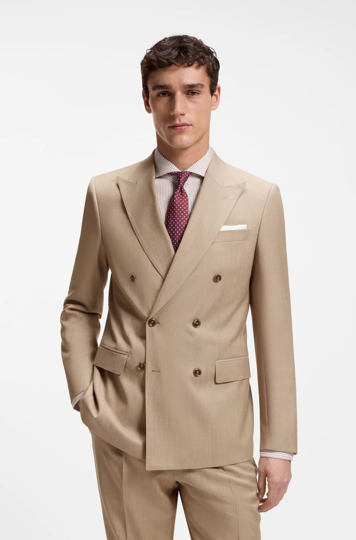 BOSS ONE slim-fit suit jacket in virgin wool | Hugo Boss (UK)