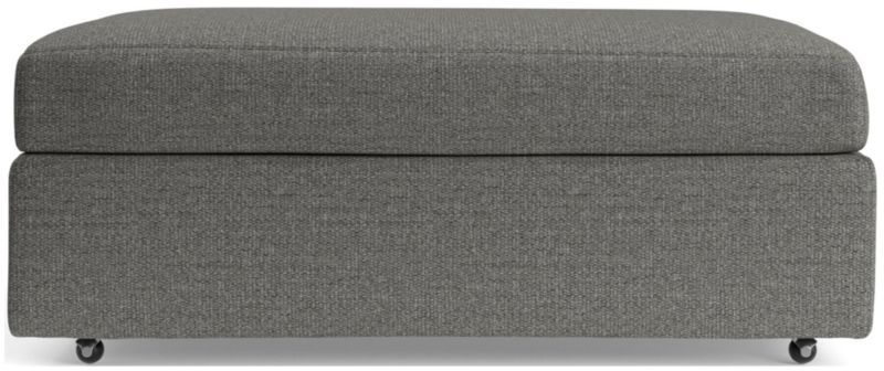 Lounge Caster Storage Ottoman + Reviews | Crate and Barrel | Crate & Barrel