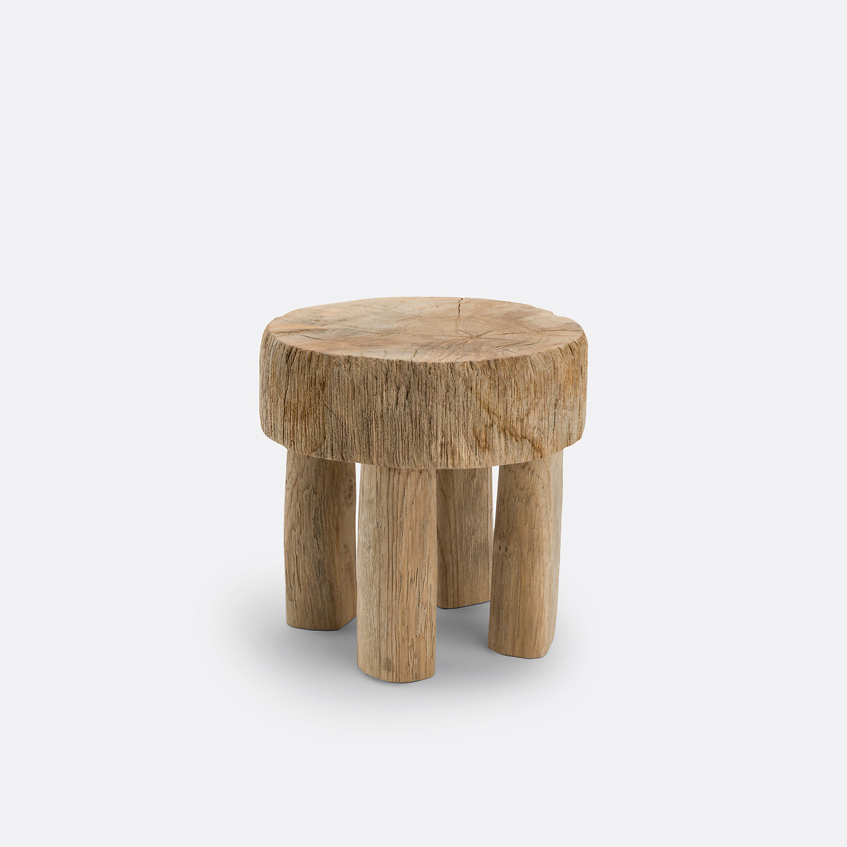 Ustabo 25cm High Teak Stool | La Redoute (UK)