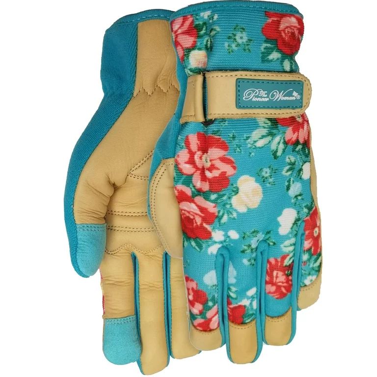The Pioneer Woman Vintage Floral Goatskin Leather Glove, Large | Walmart (US)