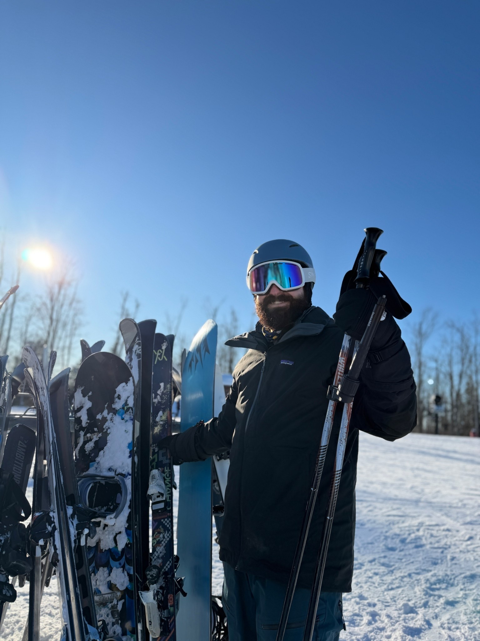 Blue bird day on the slopes! 

#LTKTravel #LTKMens #LTKActive