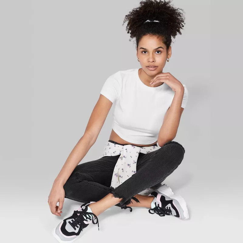 Short Sleeve Cropped T-Shirt - Wild Fable™ | Target