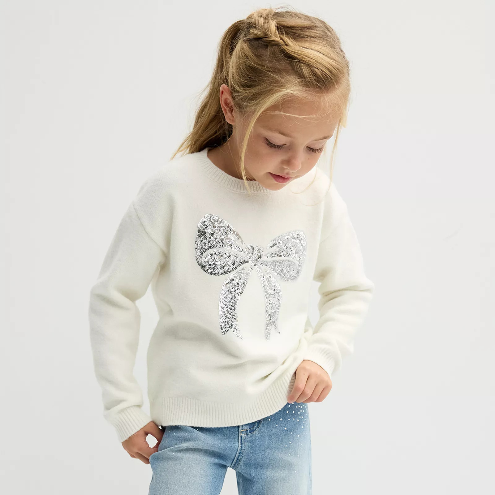 Girls 4-12 Jumping Beans® Sweater Crewneck Pullover | Kohl's