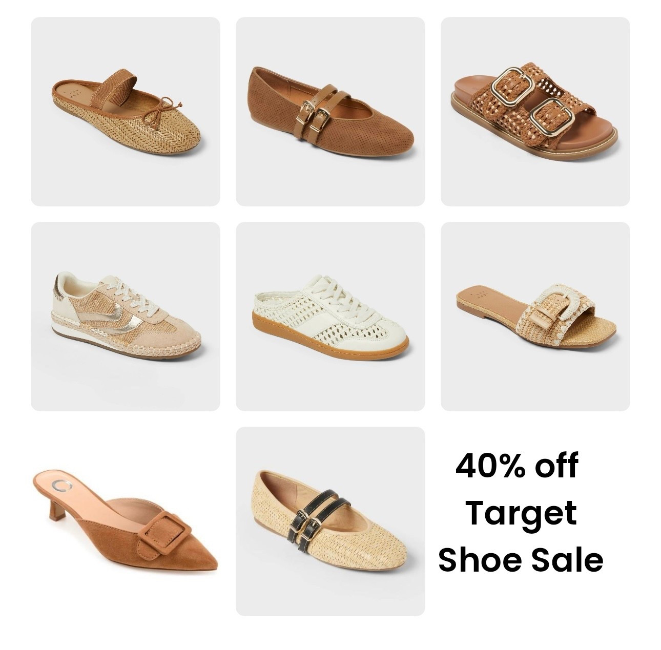 40% off Target shoe sale!
Spring shoes and sandals 

#LTKootd