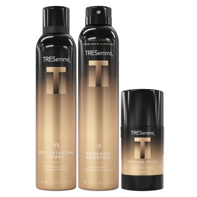 Tresemme A-List Collection Golden Vanilla & Sandalwood Scent Dry Texturizing Spray 6.2oz + Workable Hairspray 8.5oz + Instant Fix Styling Stick 1.05oz | Target