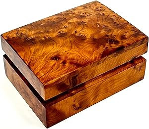 BAZAARDI Hand Carved Wooden Multipurpose Keepsake Jewelry Decorative Art Box Storage Organizer (L... | Amazon (US)