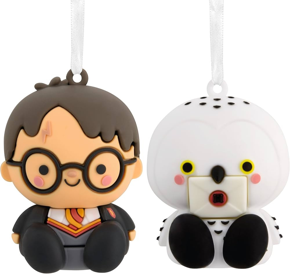 Hallmark Better Together Harry Potter and Hedwig Magnetic Christmas Ornaments, Set of 2 | Amazon (US)