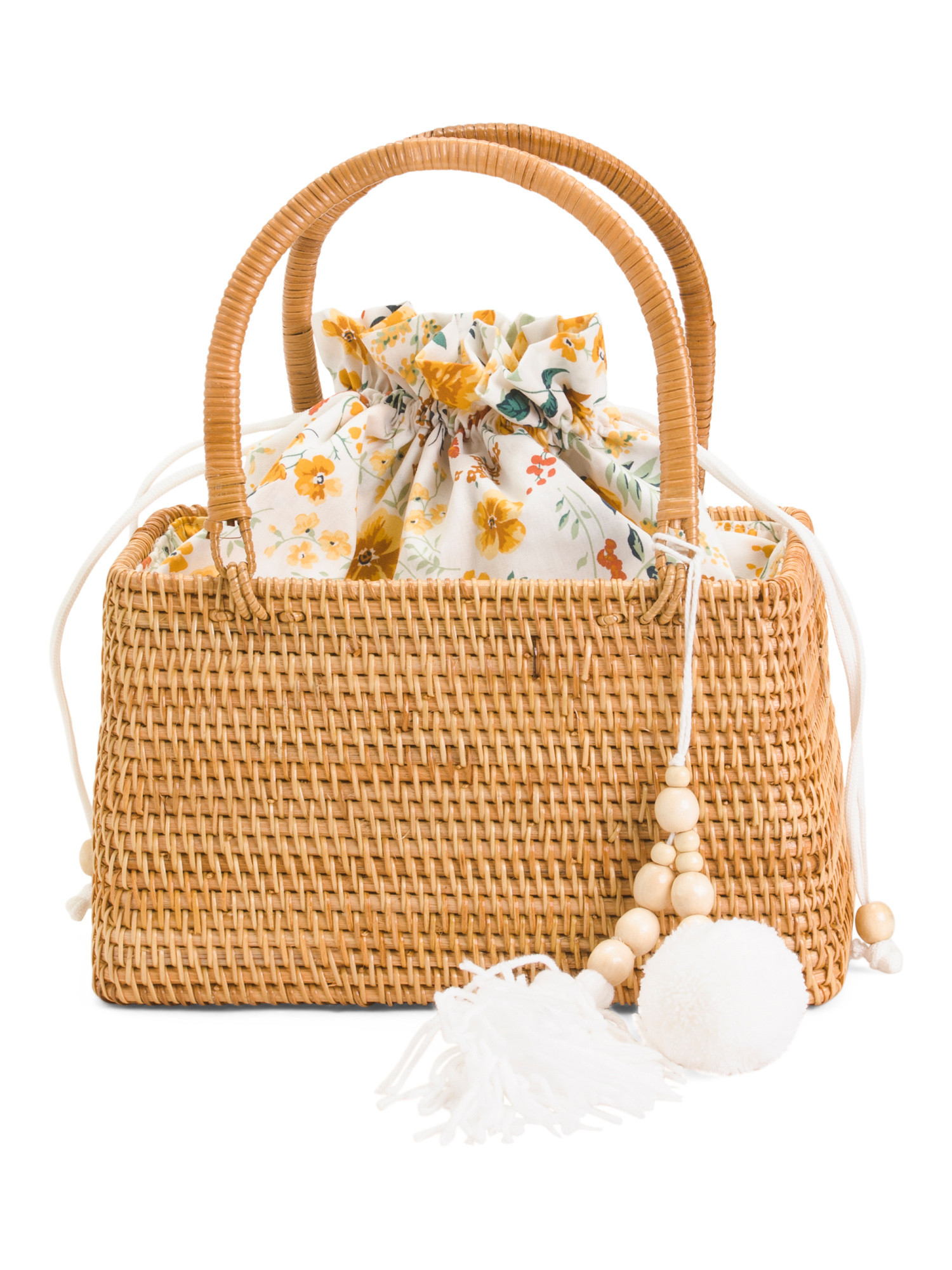 Tall Handle Basket Satchel | TJ Maxx