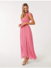 Selena Ruffle-Shoulder Maxi Dress | Forever New (AU)