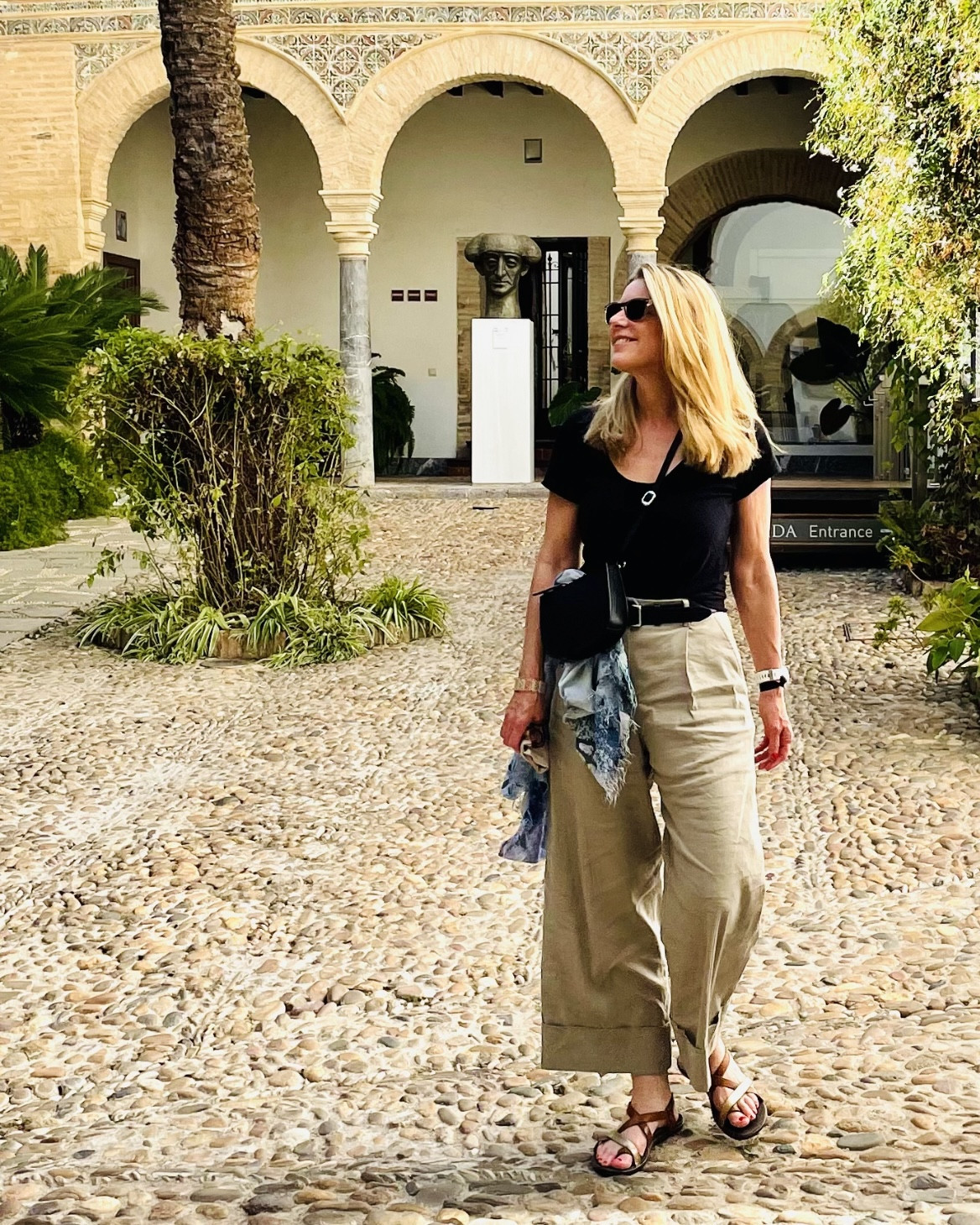 Vacation outfit 
📍Cordoba, Spain

I love packing neutrals for travel. They are so easy to mix and match. My current favorite pant style for travel (somewhere warmish) is a crop pant with a slightly wide leg. So flattering. Mine are by Rag & Bone. I’m sharing similar styles. 

Swipe to see a couple of photos from my trip to Cordoba. It’s a city in southern with beautiful Moorish architecture. 

Are you planning a trip this winter or spring? 

#LTKStyleTip #LTKOver40 #LTKTravel