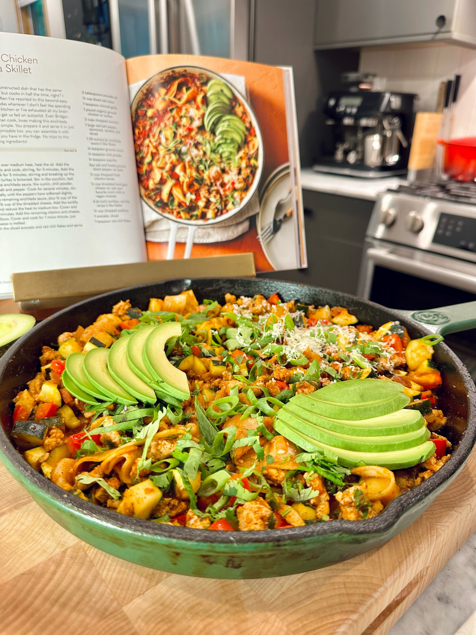 Linking my fave enameled cast iron skillet that I always get so many questions about! Comes in 3 fun colors and my color (broccoli) is back in stock!!

#LTKhome