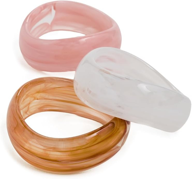 ADINA EDEN Women's Pop of Color Resin Bangle Set | Amazon (US)