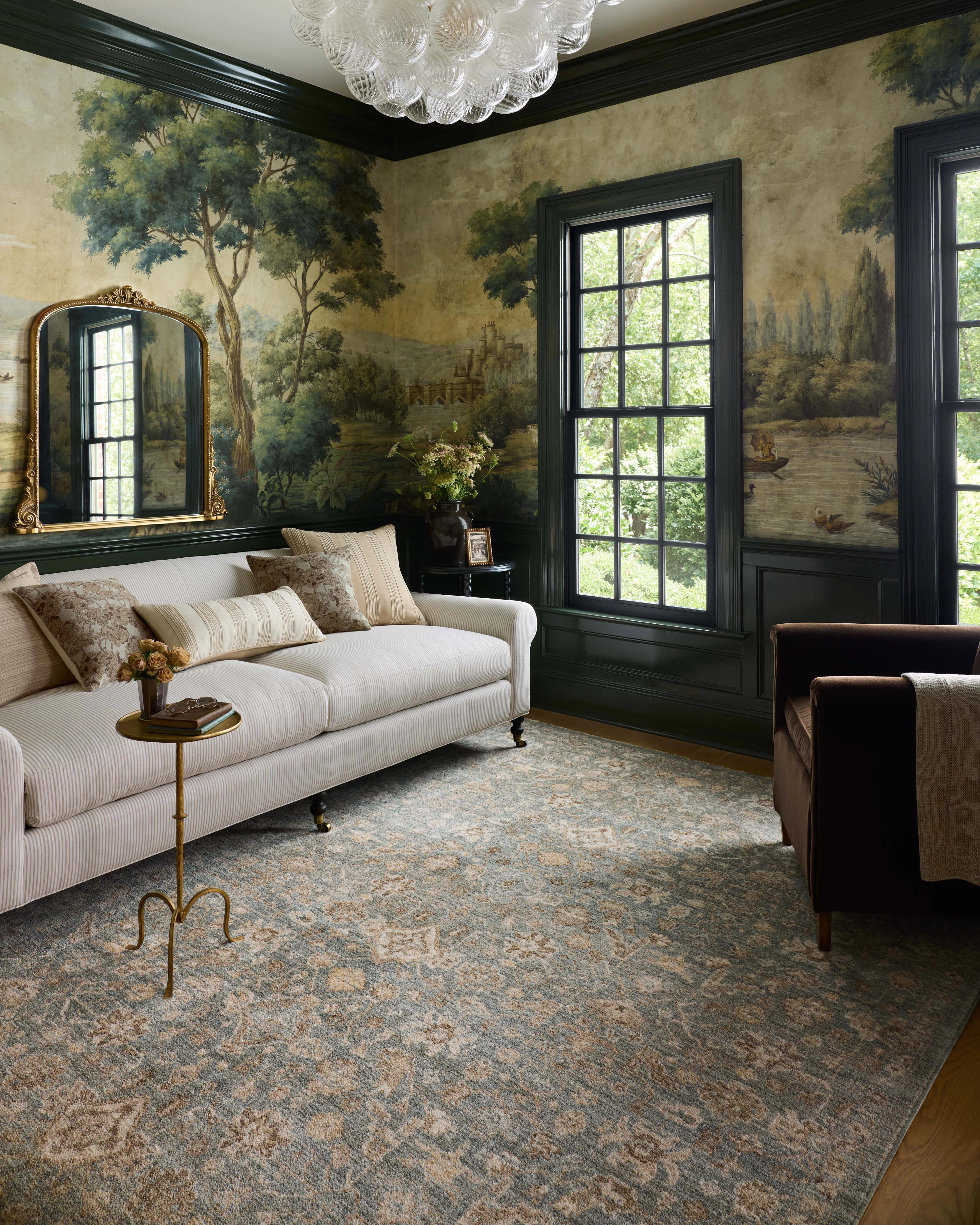 Chris Loves Julia x Loloi Palma Blue / Natural Area Rug | Wayfair North America