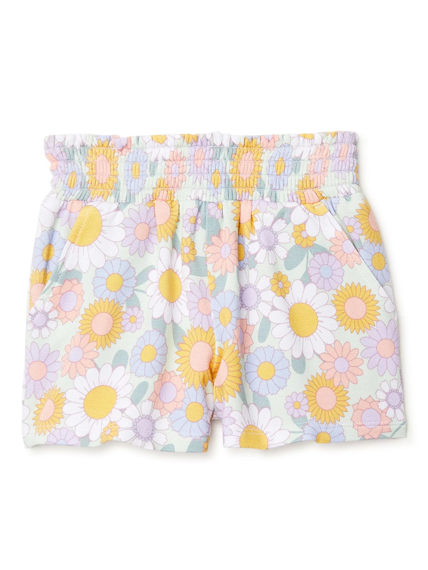 Garanimals Baby and Toddler Girls Knit Shorts, Sizes 12Months - 5T - Walmart.com | Walmart (US)