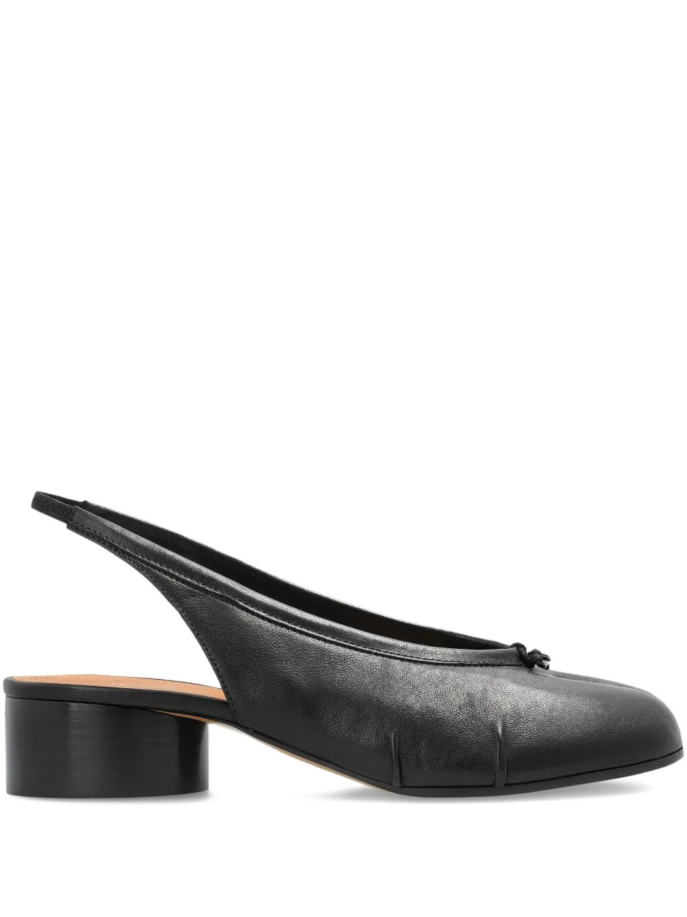 Maison Margiela Tabi Slingback Heeled Pumps | Black | FARFETCH UK | Farfetch Global