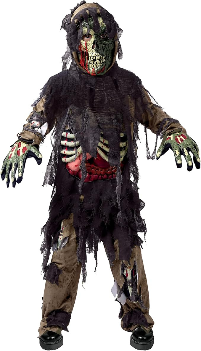 Spooktacular Creations Swamp Deluxe Skeleton Living Dead Zombie Costume for Halloween Kids Monste... | Amazon (US)