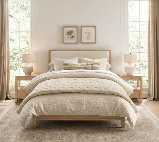 Calistoga Upholstered Platform Bed | Pottery Barn (US)