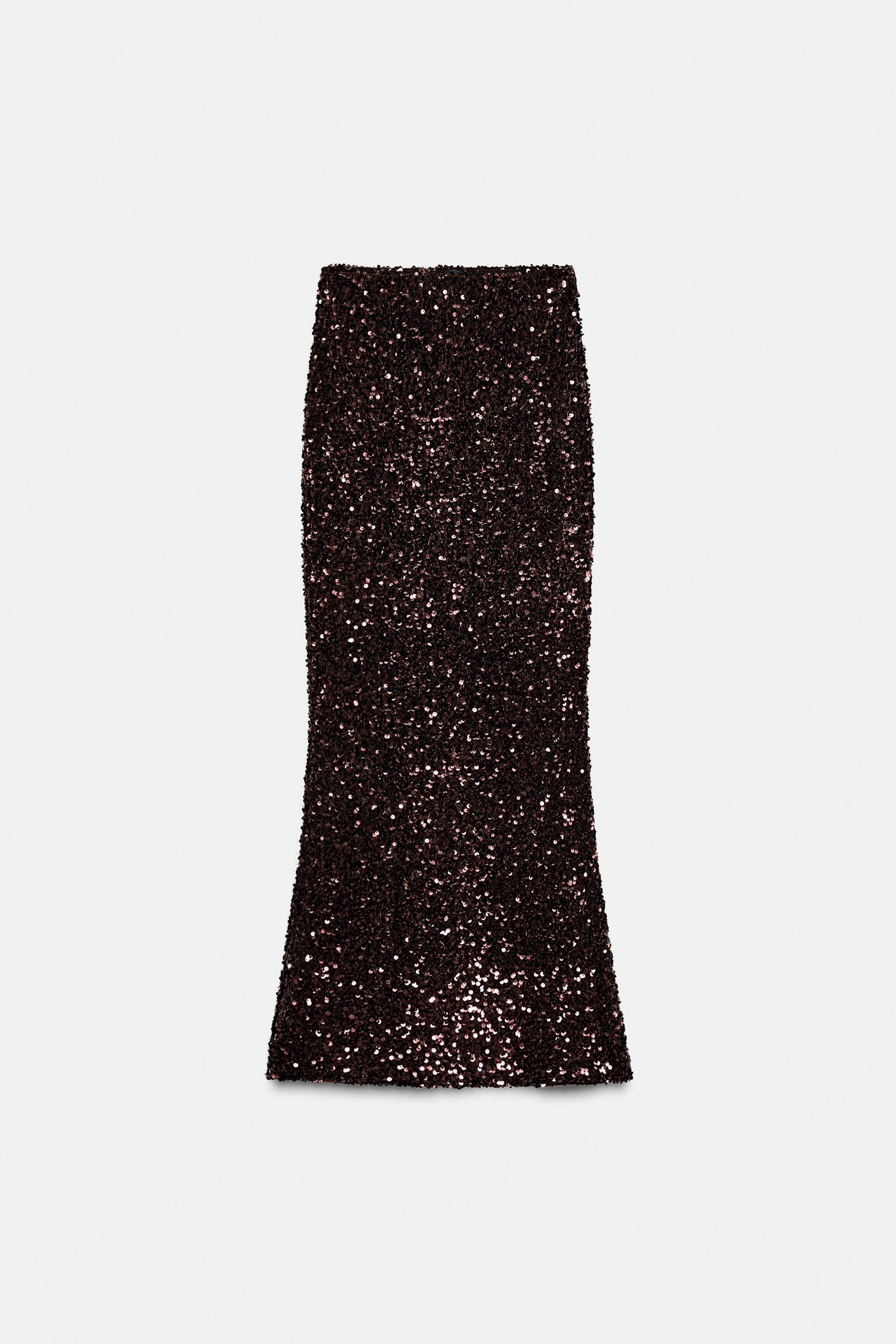 LONG sequin SKIRT | Zara UK