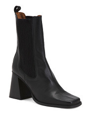 Made In Spain Leather Block Heel Chelsea Boots | TJ Maxx